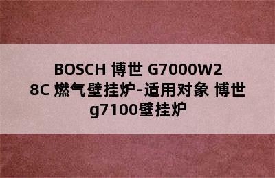 BOSCH 博世 G7000W28C 燃气壁挂炉-适用对象 博世g7100壁挂炉